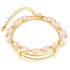 Retro pearl studded irregular punk style bracelet in the Korean jewelry world, Korean version simple multi-layer bracelet set