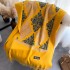 Autumn and winter imitation cashmere embroidered scarf, women's tassel flower thickened ethnic style travel matching shawl long micro circumference