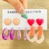 Cartoon Love Bear Design Female Ins Style Silver Needle Female Colorful Creative Children's Fun Earrings Environmental Protection Color Preserving Earrings