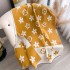 2024 autumn and winter new imitation cashmere minimalist style printed five pointed star decoration double-sided warm scarf for women's shawl outfit