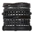 Cross border men's DIY woven suit leather bracelet, hot selling in Europe and America, skull bead punk style combination bracelet