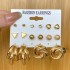 European and American Cross border New Exaggerated Earrings Female Creative Personality Fashion Inlaid Diamond Large Circle Earrings Wholesale