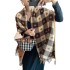 Winter Love Checker Scarf Women's Versatile Cashmere Warm Tassel Shawl Thickened Neck Tiktok Live Spot