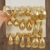 Cross border source new high-end gold personalized water droplet earrings creative complex C-shaped earring set 6 pairs wholesale