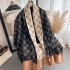 2022 Autumn/Winter New Imitation Cashmere Scarf Women's Sunflower Pattern Warm, Thick, Versatile Long Shawl Neck