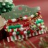 Cross border Christmas Day Colorful Acrylic Handmade Bead String Snowflake Bell Elastic Bead String Christmas Set