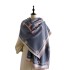 New European and American imitation cashmere style scarf for women's winter shawl, thickened double-sided long style, suitable for both domestic and foreign trade, batch H