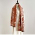 Double sided imitation cashmere thick warm scarf in autumn and winter, ink painting, butterfly dancing, simple and elegant air-conditioned room shawl for external use