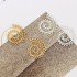 Wish AliExpress New Product: Leaf Spiral Personalized Rotating Roman Earrings, Leaf Earnail Accessories for Women