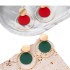 Wish's new creative disc earring set with geometric metal sequins and versatile two-piece earrings and earrings for women