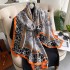 Spring, summer, and autumn new Korean style simulated silk scarf for women's decoration, versatile shawl, sunscreen beach towel, live broadcast, wholesale, and in stock