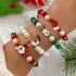 Christmas personality cute cartoon Christmas bracelet Santa Claus reindeer snowman tree Christmas atmosphere accessories for women