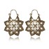 Amazon's new foreign trade bohemian style metal retro earrings with carved hollow earrings and earrings pendants