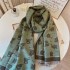 Cute cartoon cat high-end double-sided scarf women's winter Korean version new thick warm shawl dual-use scarf