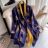 Double sided Ginkgo Leaf Cashmere Scarf for Women's Summer Air Conditioning Room Shawl, Winter Thickened Warm Versatile Long Neck