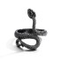 European and American exaggerated animal ring, alloy made old joint ring, cross-border metal open ring, frog snake shaped ring