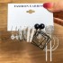 Cross border Geometric Multi layer C-shaped Pearl Earrings Earrings Earrings Earrings and Nails 6 Pair Set Card Ear Accessories Combination for Women