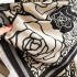 2023 Autumn/Winter New Imitation Cashmere Scarf Women's Camellia Versatile Scarf Long Thickened Warm Shawl Live Streaming