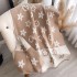 2024 autumn and winter new imitation cashmere minimalist style printed five pointed star decoration double-sided warm scarf for women's shawl outfit