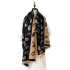 Winter thick warm scarf wholesale new Korean version cute and sweet cat imitation cashmere scarf shawl high-end feeling