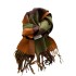 Double sided contrasting plaid scarf for women in autumn and winter, new British style large plaid versatile plaid shawl, student scarf for women