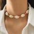 Cross border jewelry Bohemian beach series starfish bead single-layer necklace beach vacation style collarbone chain for women