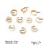 Alloy Star Moon Open Foot Ring 10 Piece Set Retro Serpentine Geometric Hollow Adjustable Beach Ring Foot Ring