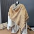 New European and American versatile scarf for women in autumn and winter fashion, double-sided imitation cashmere scarf for external use, warm air conditioning shawl for women