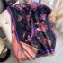 Autumn and winter new double-sided color oil painting series imitation cashmere thick warm scarf, air-conditioned room neck protection shawl for external use