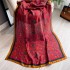 Spring/Summer New Silk Scarf Long Fashion Travel Shawl Flower Lijing Forged Neck Mom's Versatile Scarf for Women