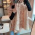 New imitation cashmere scarf, women's zoo jacquard decorative shawl scarf, in stock, thickened warm scarf wholesale