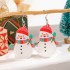 European and American cross-border personalized resin snowflake Santa Claus earrings creative design Christmas series earrings earrings for women