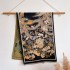 Chinese style winter digital printing extended and thickened warm imitation cashmere scarf, Chinese style mythical shawl, women's high-end feeling