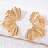 New European and American Creative Alloy Double Butterfly Earrings Vintage Gold Exaggerated Size Butterfly Earrings Earrings Female Earrings