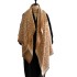 Elegant and intellectual style thick winter shawl for women's autumn and winter travel versatile multifunctional warm scarf leopard print scarf