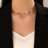 New cross-border jewelry European and American fashion trend simple green rhinestone women's short single-layer necklace collarbone chain