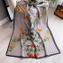 Spring/Summer New Silk Scarf Long Fashion Travel Shawl Flower Lijing Forged Neck Mom's Versatile Scarf for Women