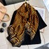 Spring new Korean version simulated silk scarf women's plain printed beach towel letter warm shawl new silk forging wholesale