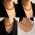 AliExpress cross-border accessories trend hip-hop simple short style thick chain single-layer necklace fashionable metal collarbone chain