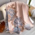 New Fashionable Flower Scarf for Women, Versatile in Autumn and Winter, Fashionable and Warm, Neck Protection, Long, Thickened, Dual Use Shawl