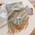 2024 new solid color high-end imitation cashmere soft scarf versatile atmosphere scarf, autumn and winter oversized shawl