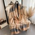 Korean version autumn and winter new item color blocked Thousand Bird Grid fashionable thick warm scarf imitation cashmere student scarf big shawl