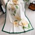 Spring/Summer New Silk Scarf Long Fashion Travel Shawl Flower Lijing Forged Neck Mom's Versatile Scarf for Women