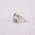 European and American cross-border jewelry fashion retro turquoise ring personalized ethnic style oval cross geometric ring