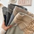 2024 new solid color high-end imitation cashmere soft scarf versatile atmosphere scarf, autumn and winter oversized shawl