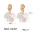 Korean version petal water droplet earrings, women's Hanfu accessories, tassel temperament, long style slimming earrings, wholesale