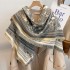 2023 autumn and winter new imitation cashmere scarf, thick square scarf, air conditioning shawl, European and American tassel warm scarf, women's cross-border