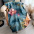 Autumn and winter new double-sided color oil painting series imitation cashmere thick warm scarf, air-conditioned room neck protection shawl for external use