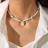 Cross border jewelry Bohemian beach series starfish bead single-layer necklace beach vacation style collarbone chain for women