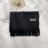 2022 Short Beard Solid Color Scarf Women's Tassel Imitation Cashmere Winter Air Conditioning Shawl Korean Version Versatile Warm Scarf Wholesale